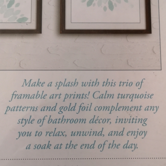 New in package Set of 3 Ready-to-Frame Prints - Picture 5 of 5